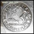 Meriden Silver Plate Co., lion, quadruple plate