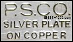 P.S.Co, Silver Plate on Copper