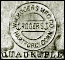 Wm. Rogers Mfg. Co., Hartford Conn, quadruple, anchors