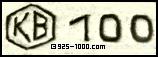 KB, hexagon, 100