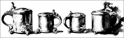 Plate VI. - Norwegian Tankards